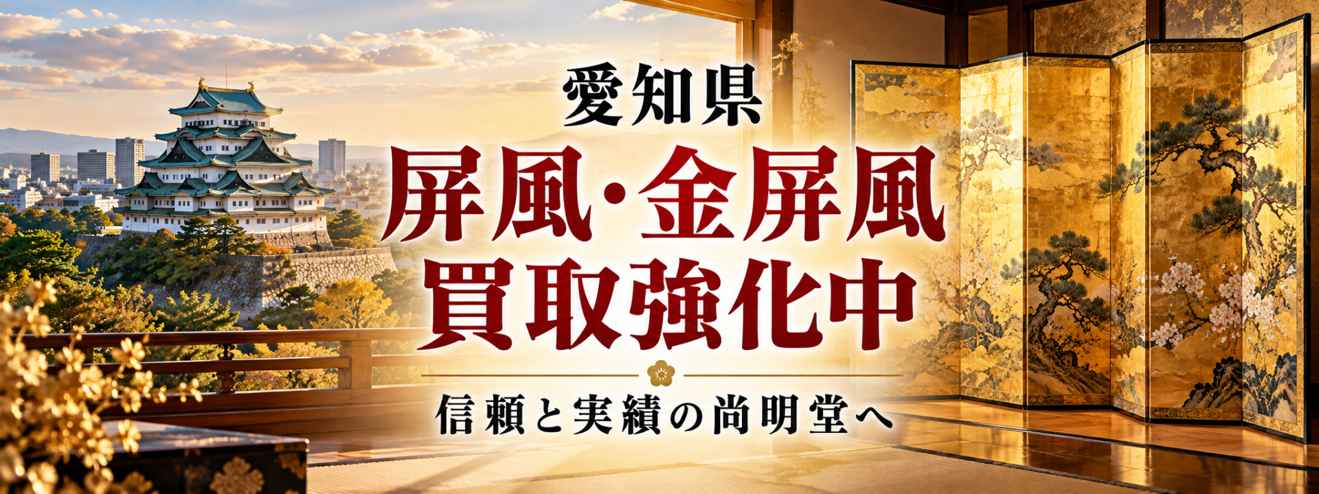 愛知県で屏風・金屏風の買取なら尚明堂へ！高価買取強化中！【見積無料】